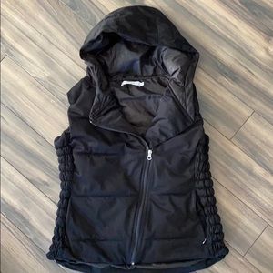 Hooded puffer vest